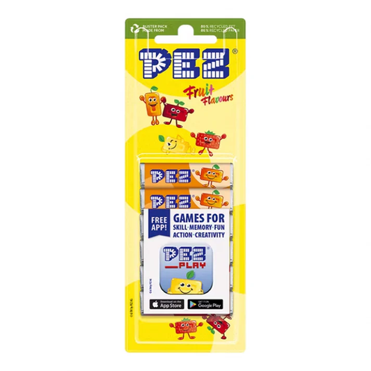 PEZ Bonbons Fruit Flavours für PEZ Spender Laktose und Glutenfrei 51g