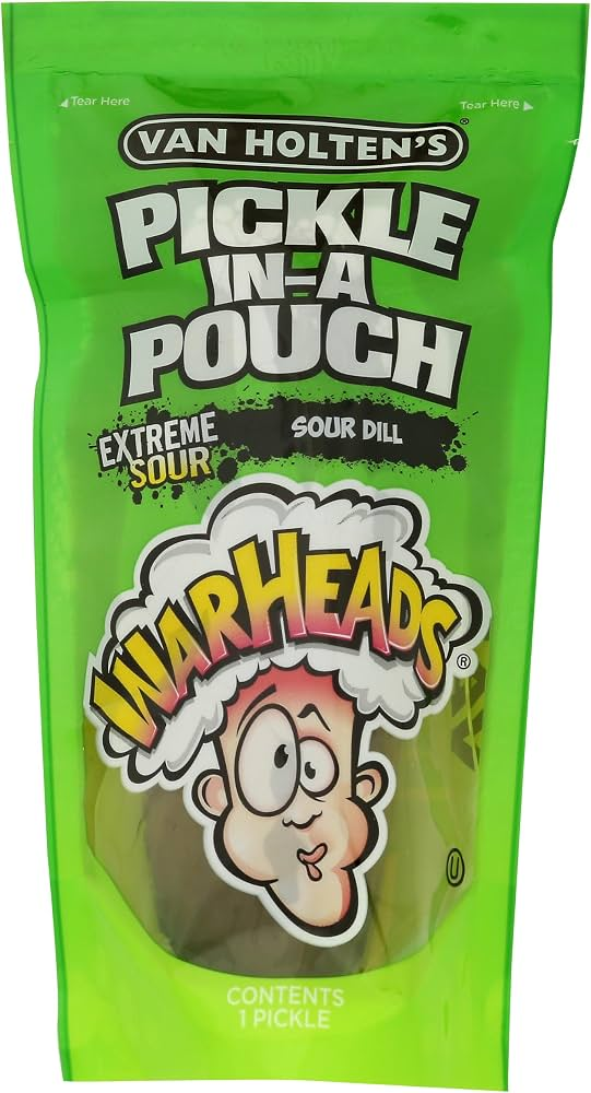 Van Holten’s Warheads Pickle-In-A-Pouch – Extreme Sour 242g