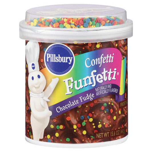 Pillsbury Funfetti Chocolate Fudge Confetti Frosting 442g