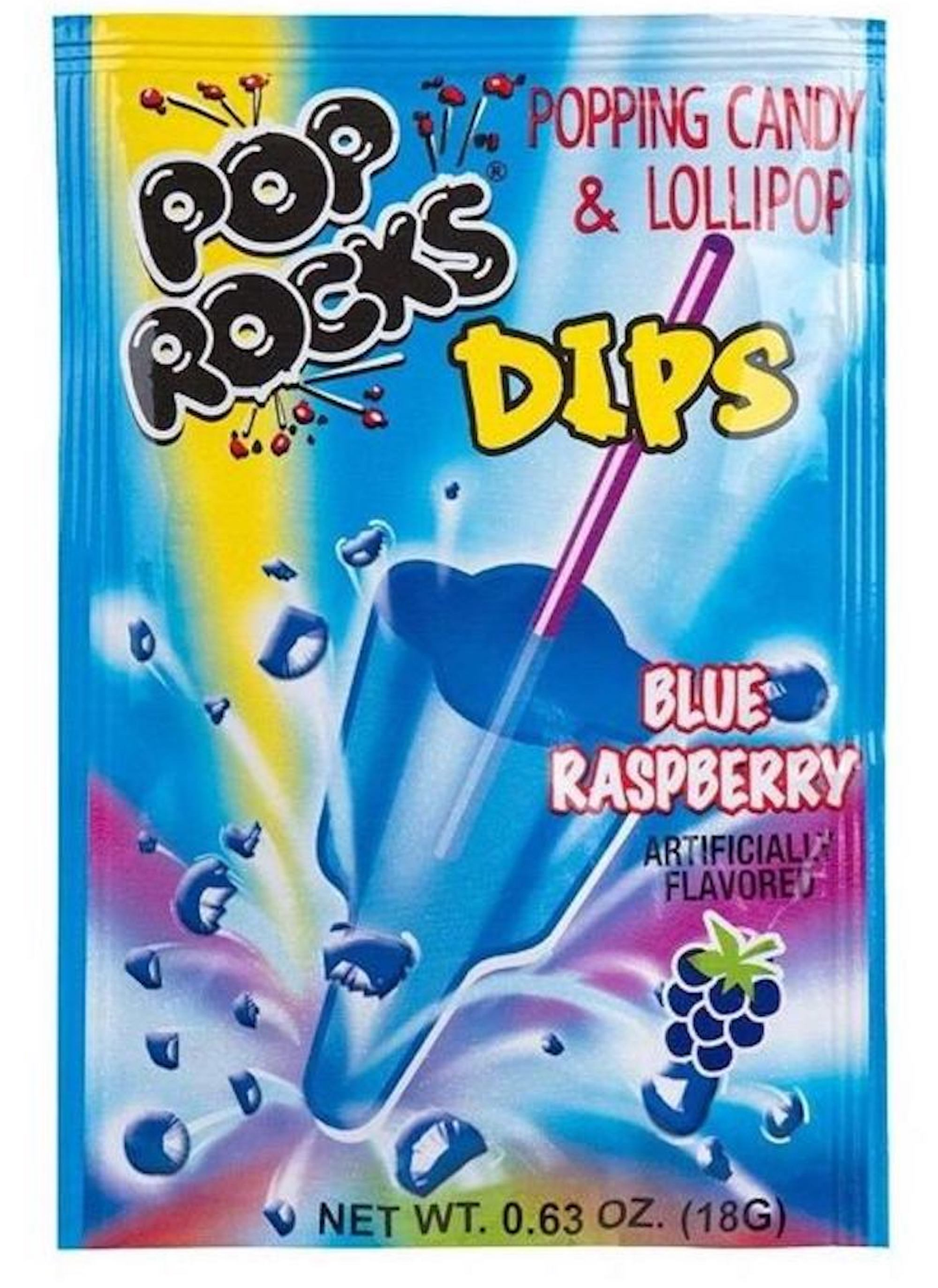 Pop Rocks Dips Blue Raspberry 18g