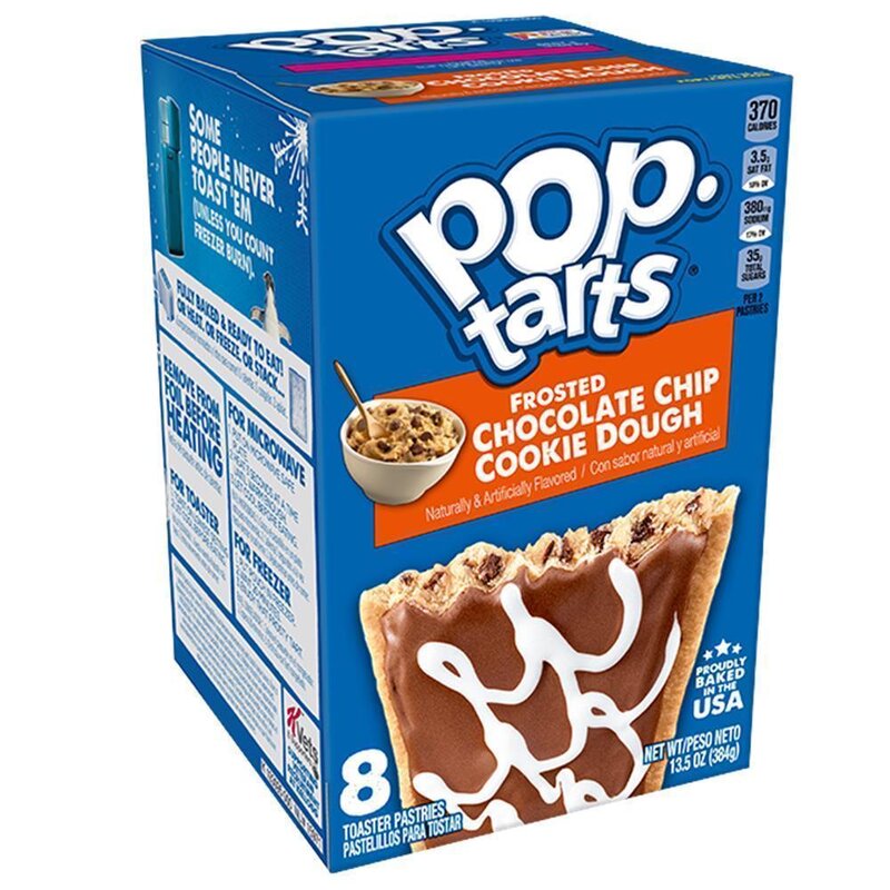 Kellogg's Pop-Tarts Frosted Chocolate Chip Cookie Dough - 8 Stück - 384g