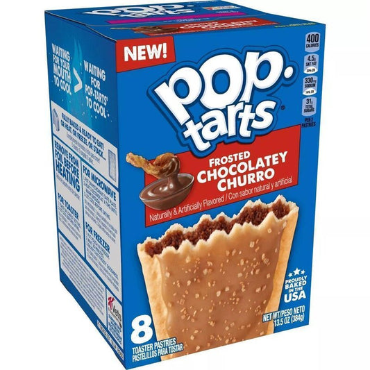 Kellogg's Pop-Tarts Frosted Chocolatey Churro - 8 Stück - 384g