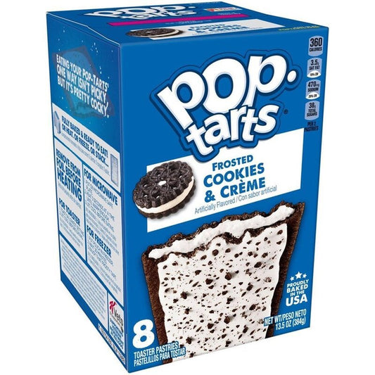 Kellogg's Pop-Tarts Frosted Cookies & Creme - 8 Stück - 384g