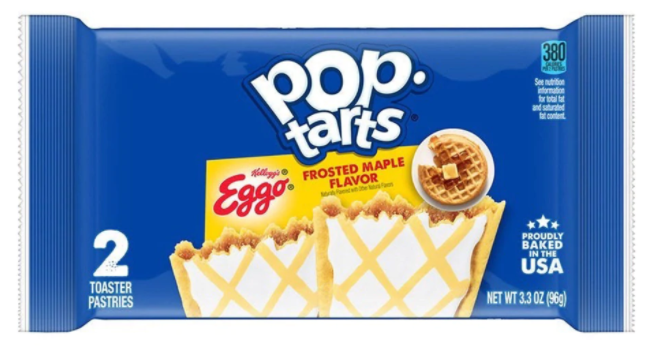 Kellogg's - Pop-Tarts - "Eggo" - Frosted Maple Flavor - 96g