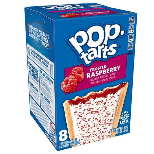 Kellogg's Pop-Tarts Frosted Raspberry - 8 Stück - 384g (MHD 22.01.2025)