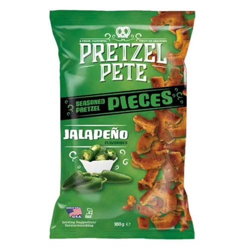 Pretzel Pete Jalapeno 160g