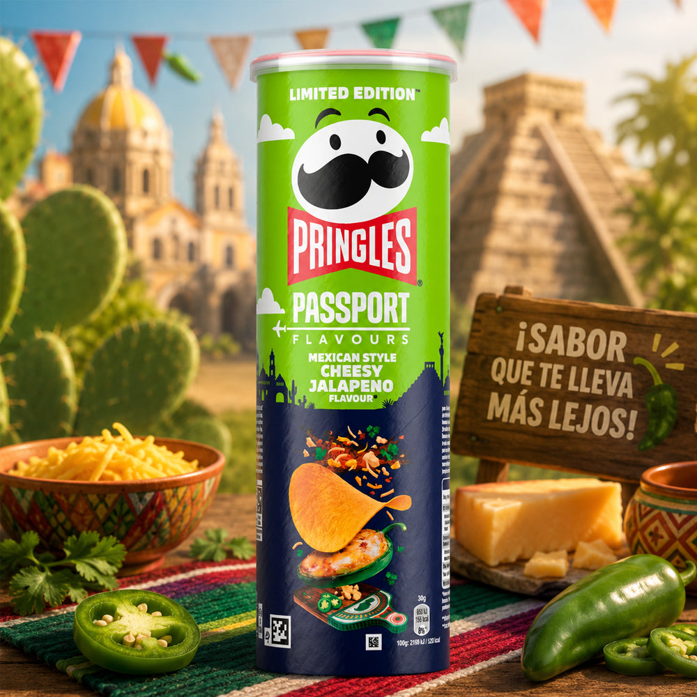 Pringles Mexican Style Cheesy Jalapeno 165g