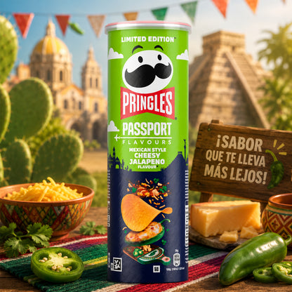 Pringles Mexican Style Cheesy Jalapeno 165g