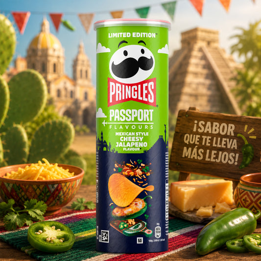 Pringles Mexican Style Cheesy Jalapeno 165g