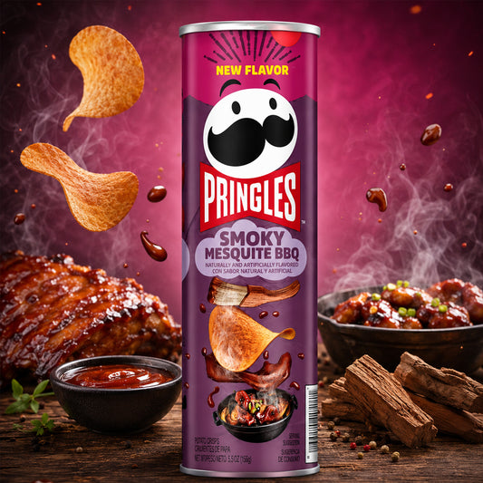 Pringles Smoky Mesquite BBQ 158g (USA)