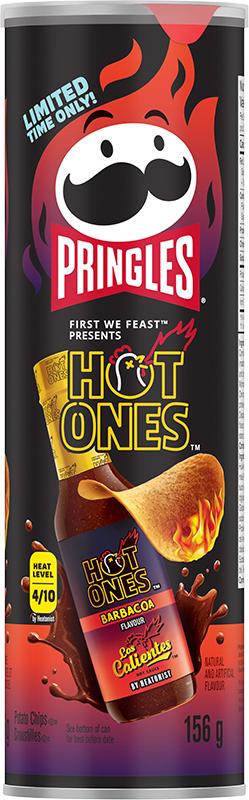 Pringles Hot Ones Los Calientes Barbacoa 158g