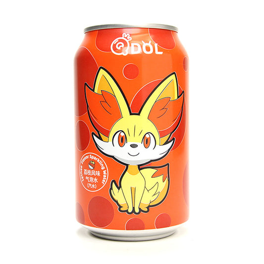 Qdol - Pokemon Fennekin - Litchi Sparkling Water 330ml (MHD 16.02.2025)
