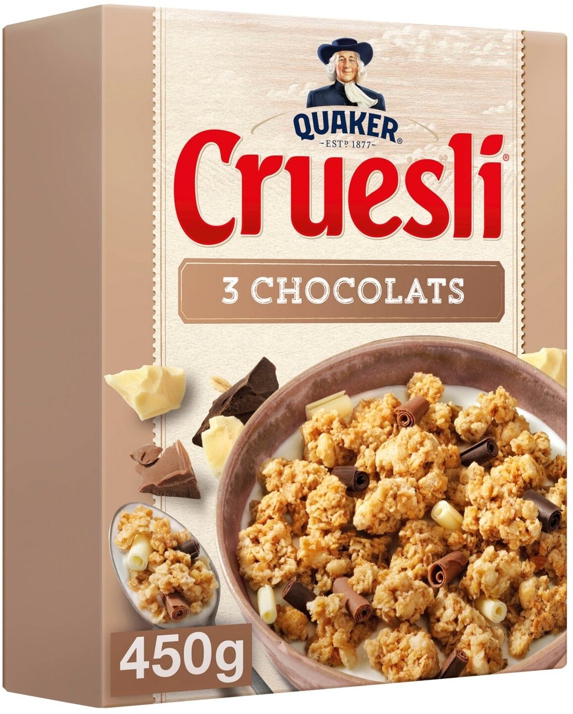 Quaker Cruesli 3 Chocolate 450g