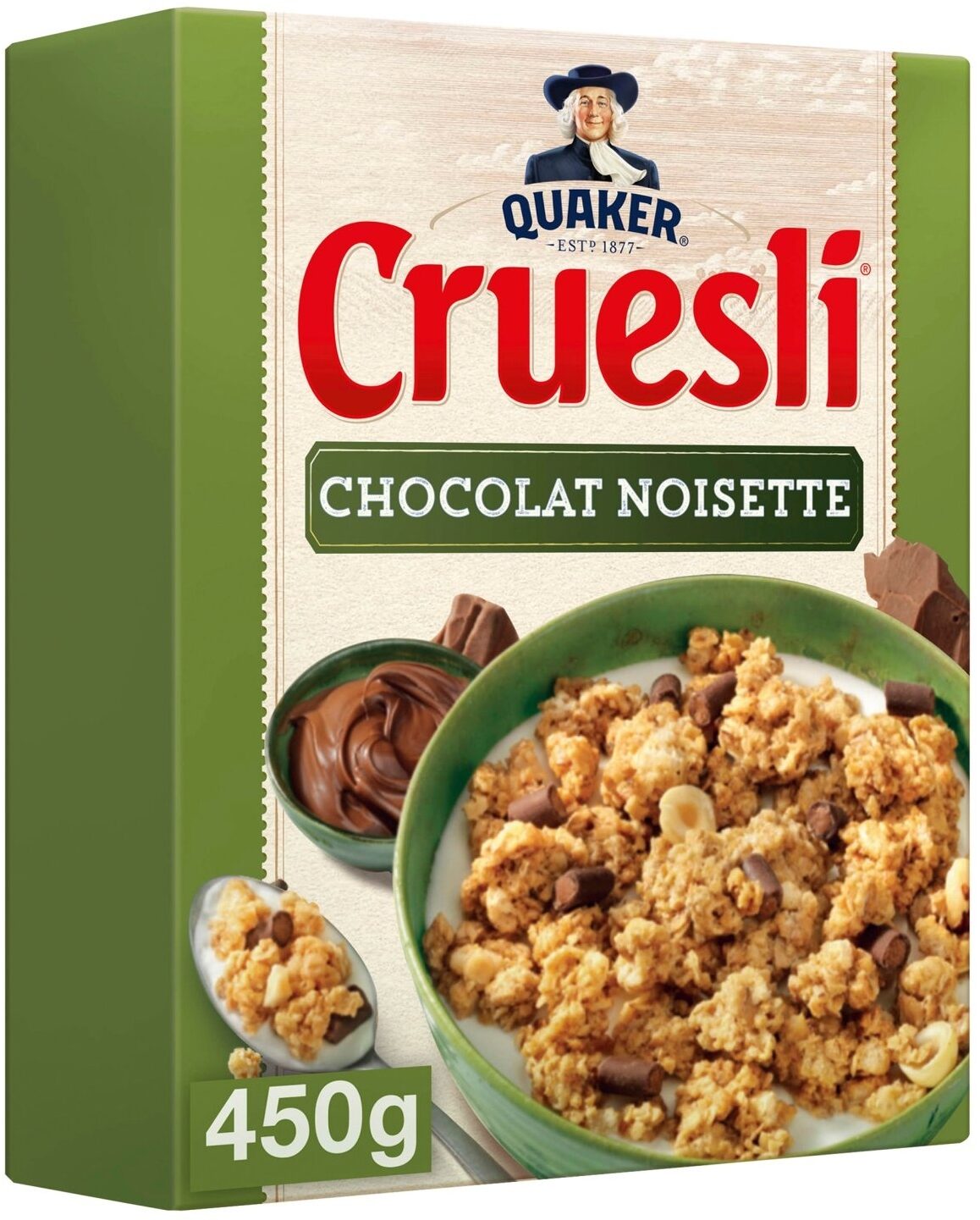 Quaker Cruesli Chocolat Noisette 450g