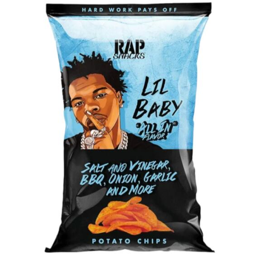 Rap Snacks Lil Baby Salt & Vinegar, BBQ, Onion, Garlic 71g