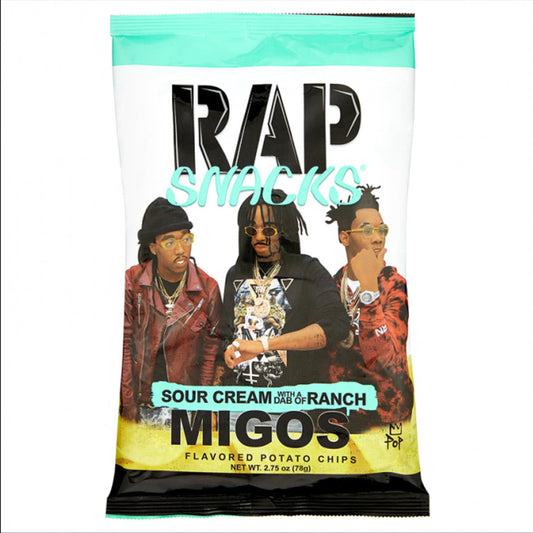 Rap Snacks Sour Cream with a dab of Ranch Migos 71g