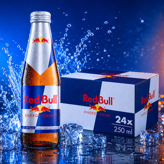 Red Bull Glasflasche 24 x 250ml Vorratspack