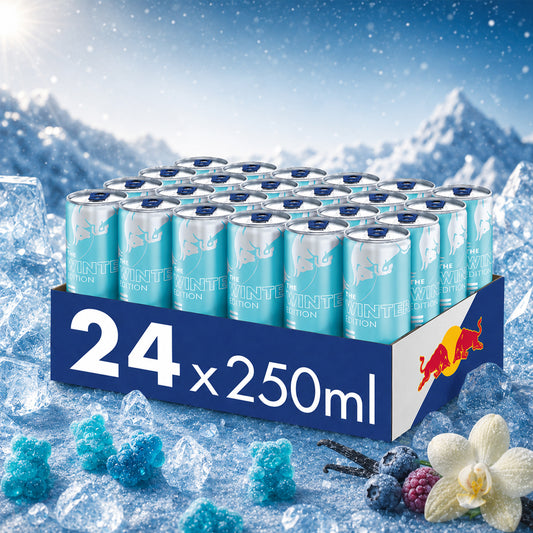 Red Bull - The Winter Edition Iced Gummy Bear / Iced Vanilla Berry 24 x 250ml Vorratspack