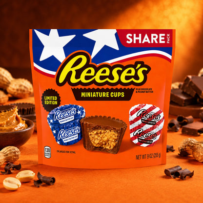 Reese's Miniature Cups Limited Red, White & Blue Edition 255g