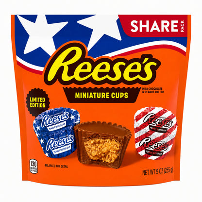 Reese's Miniature Cups Limited Red, White & Blue Edition 255g