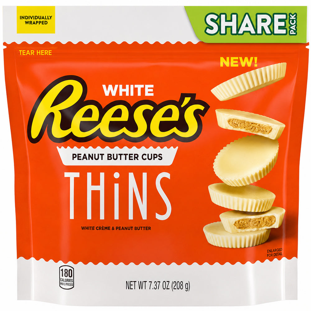 Reese's Thins Peanut Butter Cups White Chocolate Share Pack 208g