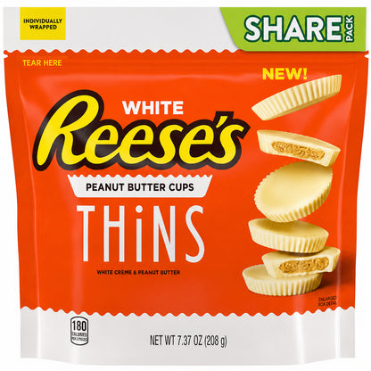 Reese's Thins Peanut Butter Cups White Chocolate Share Pack 208g