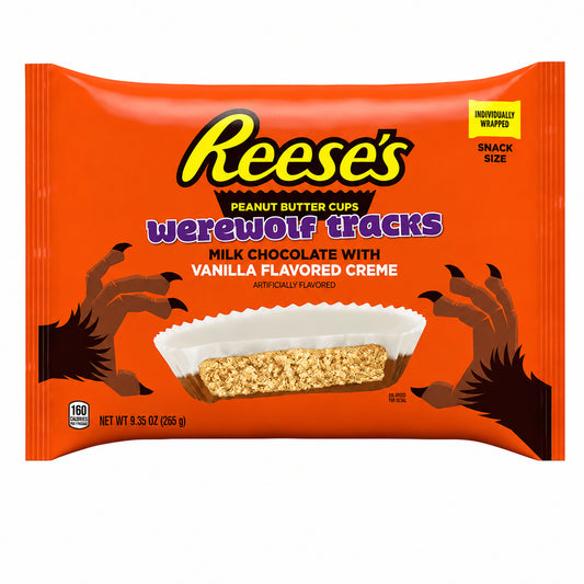 Reese's Vanilla Creme Peanut Butter Cups Werewolf Tracks 265g