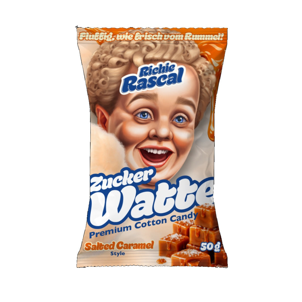 Richie Rascal - Zuckerwatte Premium Cotten Candy Salted Caramel 50g