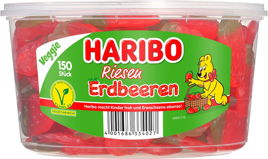 Haribo Riesen Erdbeere 1,35 kg 150 Stück