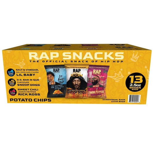 Rap Snacks Poato Chips Lil Baby & Snoop Dogg & Rick Ross Big Pack 923g