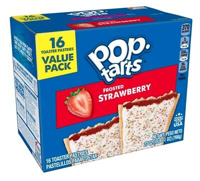Kellogg's Pop Tarts Frosted Strawberry 16er Value Pack 768g