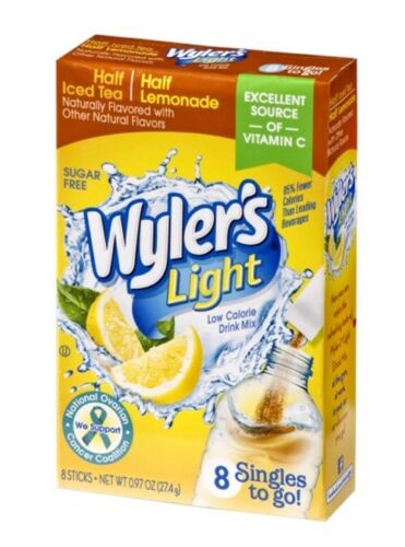 Wyler´s Light Low Calorie Drink Mix Half Iced Tea-Half Lemonade – 8 Stk.-27,4g