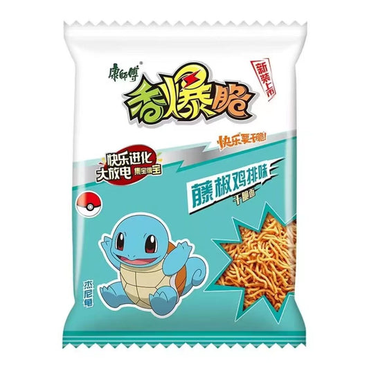 Master Kong -Pokémon Ramen Chips- Chili Chicken Steak Flavour Schiggy 33g