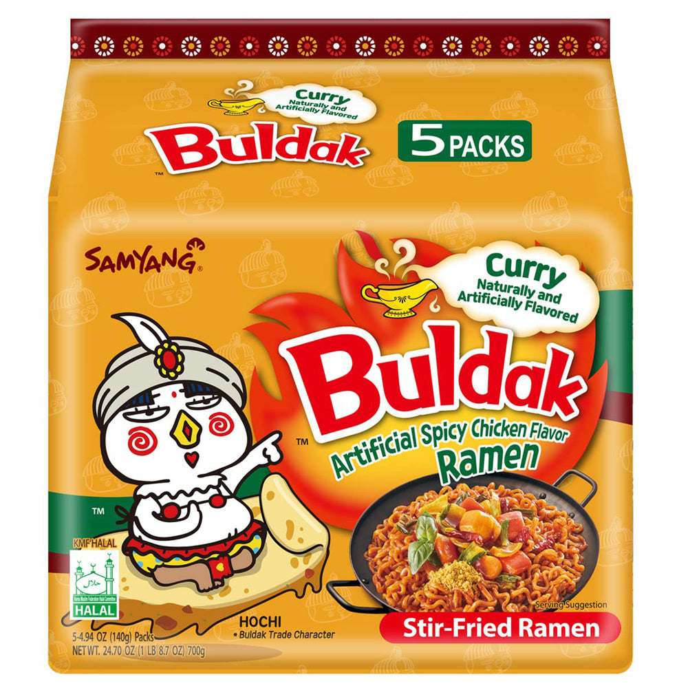 Samyang Buldak Curry Hot Chicken Flavor Ramen 5 x 140g (700g)