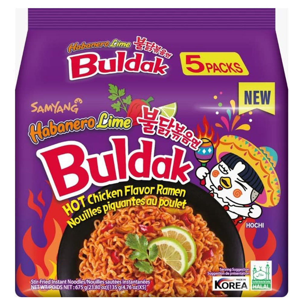 Samyang Buldak Habanero Lime 5 x135g (675g)