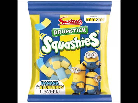 Swizzels Drumstick Squashies Banana & Blueberry Minions Edition 120g