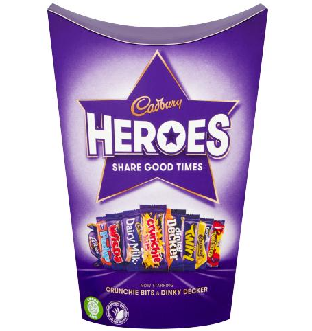 Cadbury Heroes Chocolate Carton 185g