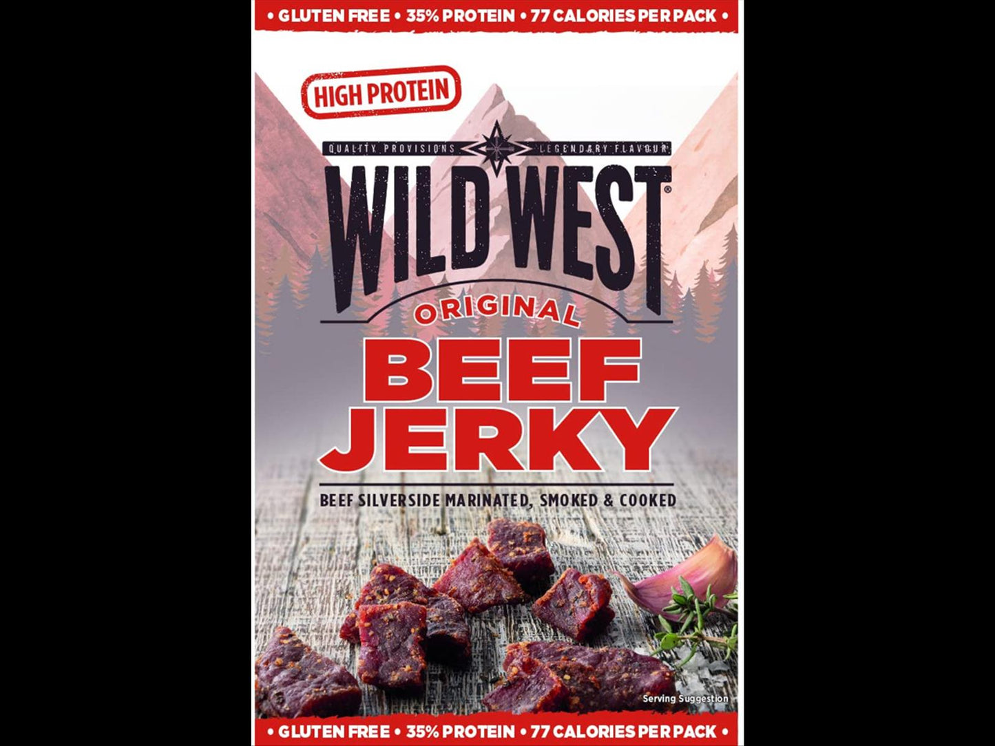High Protein Wild West Original Beef Jerky 70g