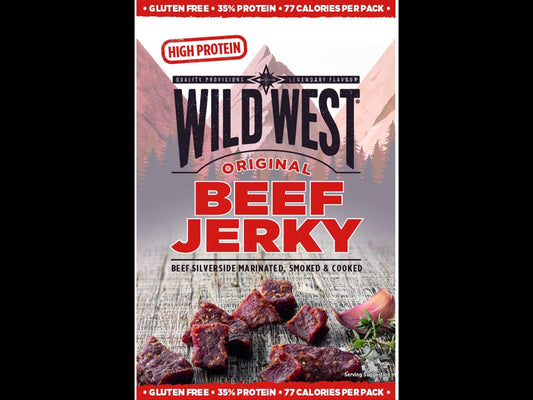 High Protein Wild West Original Beef Jerky 70g