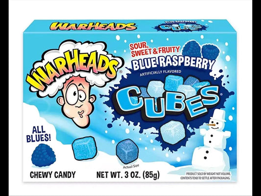 Warheads Blizzard Cubes Blue Raspberry 85g