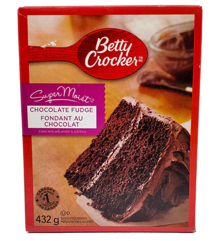 Betty Crocker Super Moist - Chocolate Fudge Fondant Au Chocolat 432g