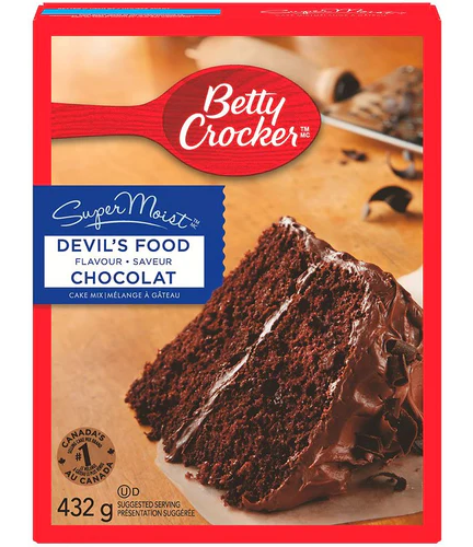 Betty Crocker Super Moist Devil's Food Flavour Saveur Chocolat 432g
