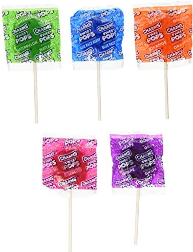 Charms - Sweet Pops - Blue Razz Berry, Grape, Orange, Watermelon, Strawberry 18g