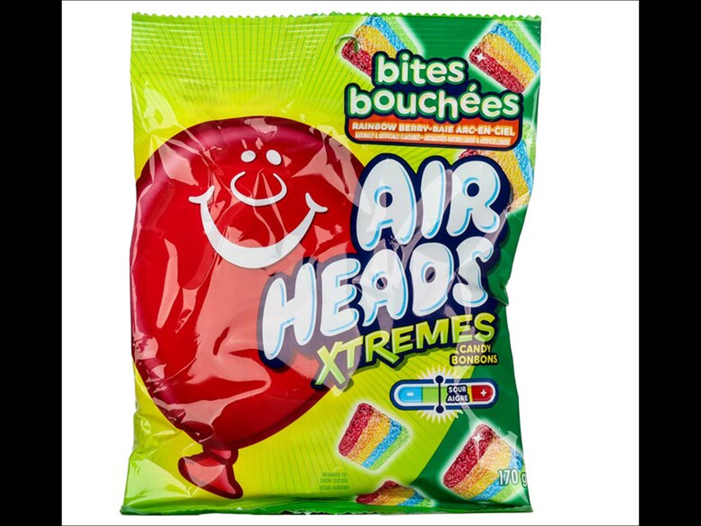 Air Heads - Xtremes Bites Rainbow Berry 170g