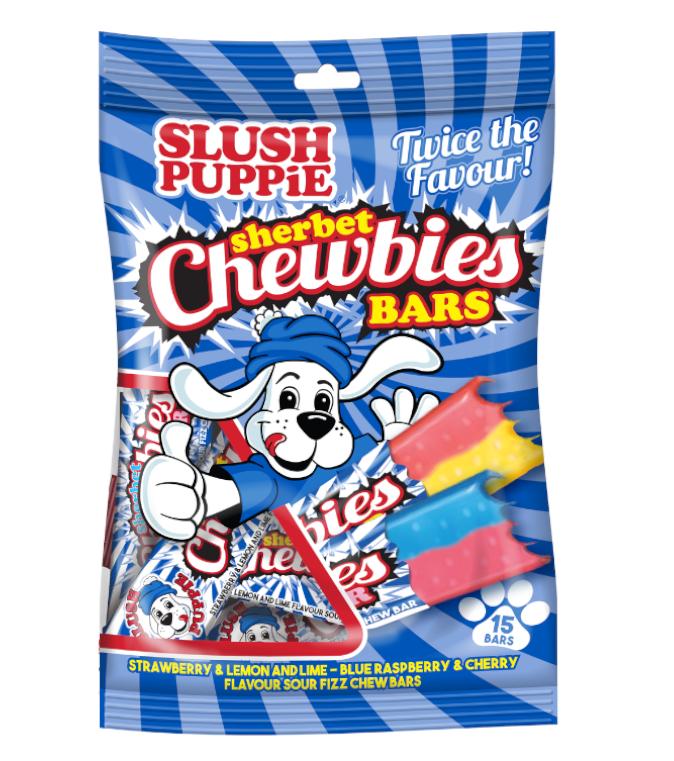 Slush Puppie - Sherbet Chewbies Bars - 140g