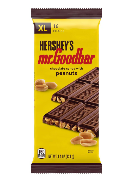 Hersheys Mr. Goodbar Chocolate Candy with Peanuts XL 124g