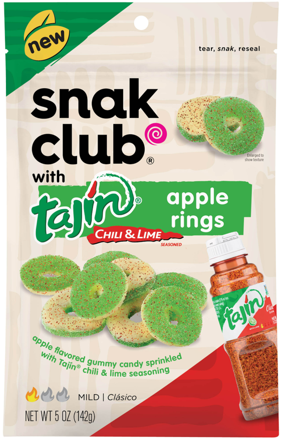Snak Club Tajin Chili and Lime Apple Rings 142g