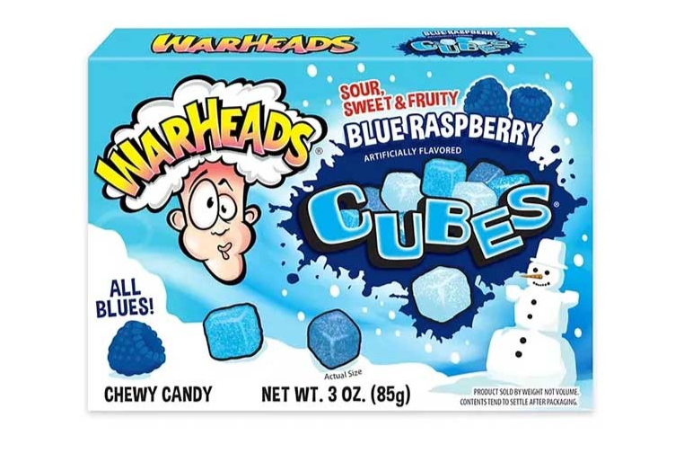 Warheads Cubes Blue Raspberry 85g
