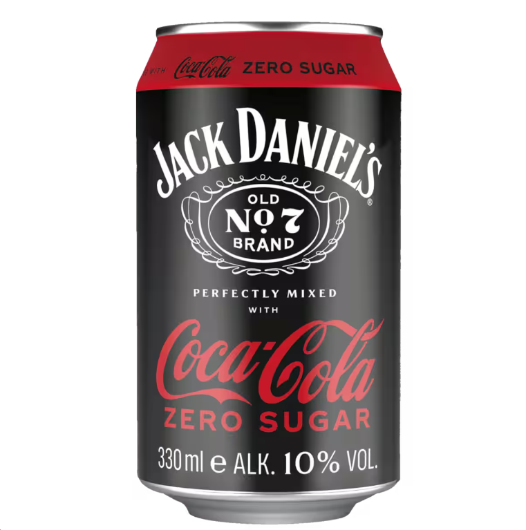 Jack Daniels Mixed with Coca Cola Zero 330ml 10% vol.