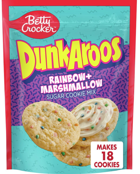 Betty Crocker DunkAroos Raibow + Marshmallow Cookie Mix 357g